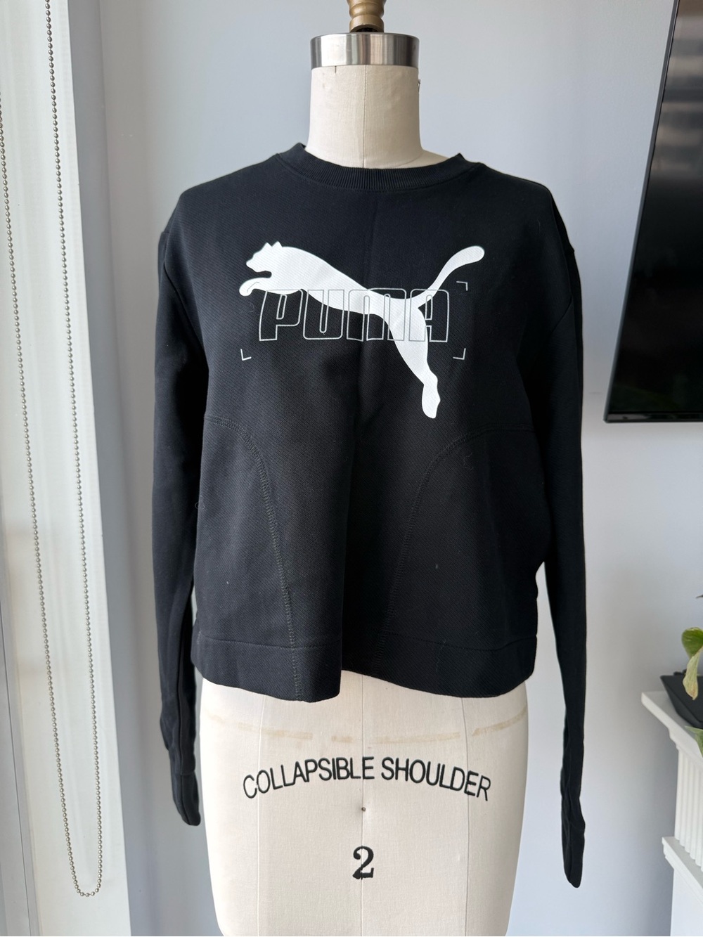 Puma Black Crewneck Sweatshirt